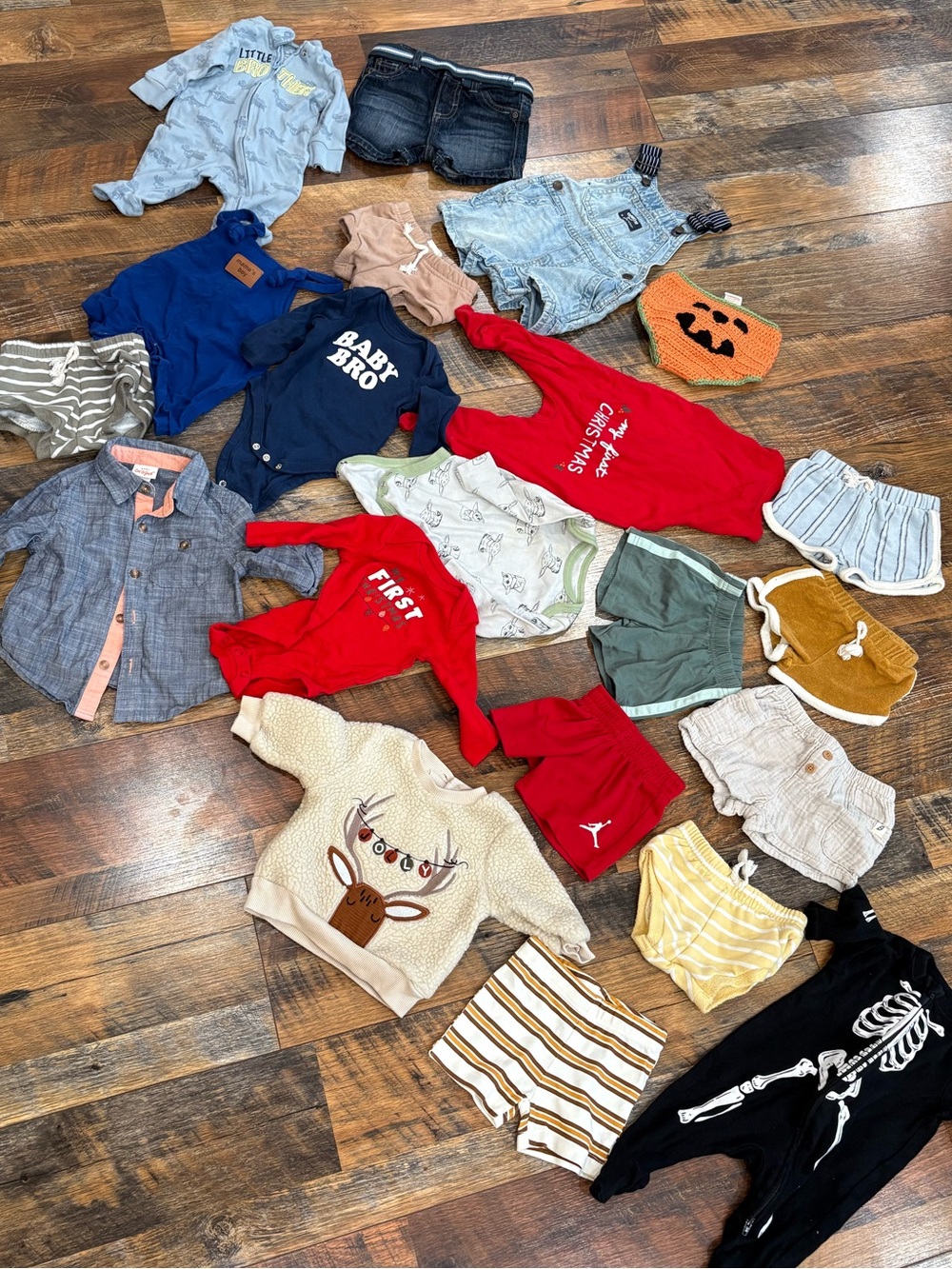 Bundle of baby clothes